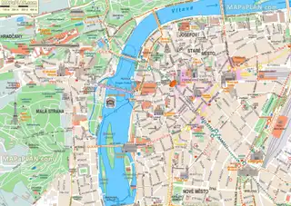 Detailed maps and plans in Prague